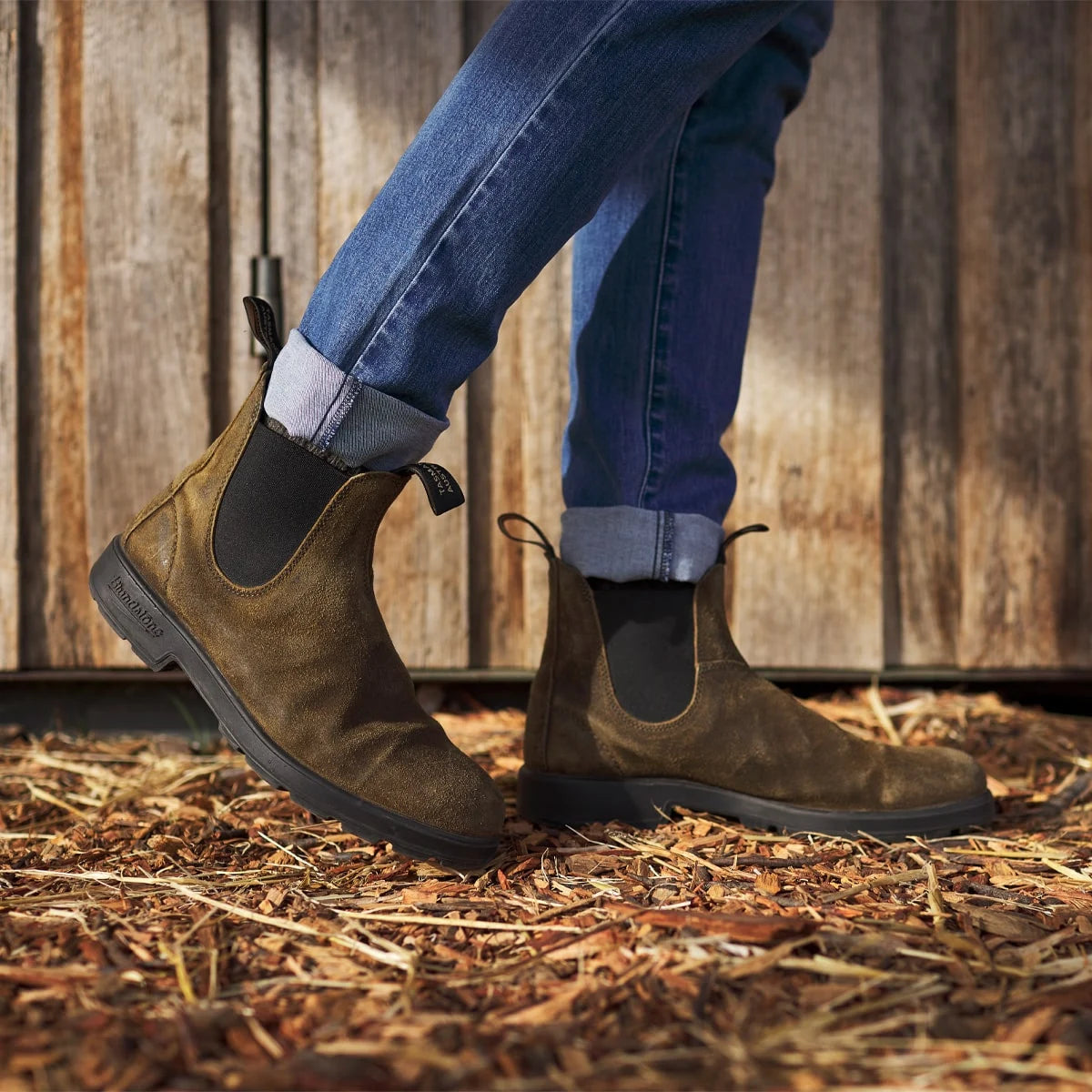 Blundstone 1615 Women's Originals Suede Boots - Dark Olive