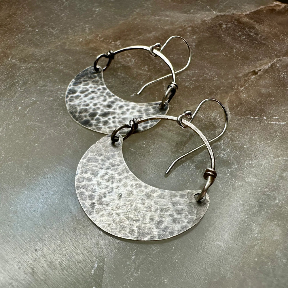 Jennifer Kahn Silver Crescent Earrings