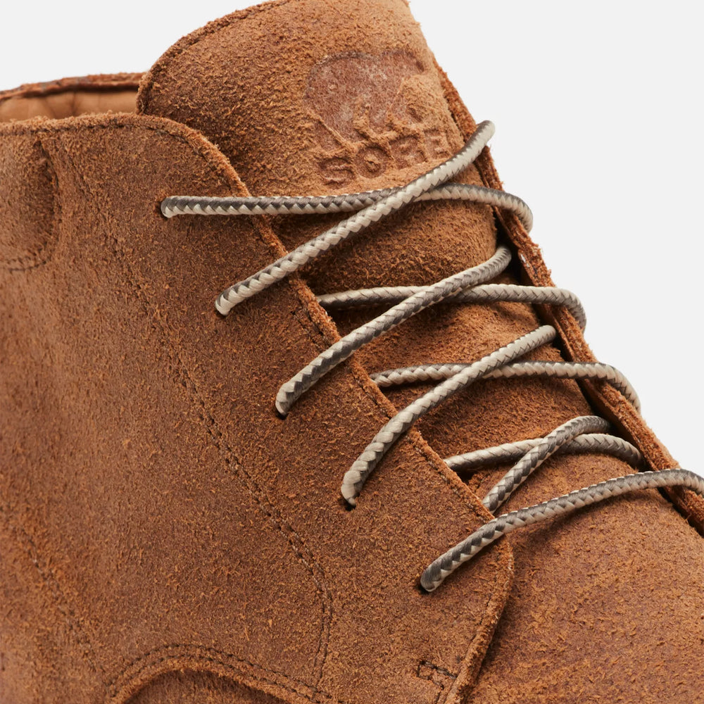 
                      
                        Lace and design detail on the Tawny Buff Madson II Chukka Men's Waterproof Boot by Sorel
                      
                    