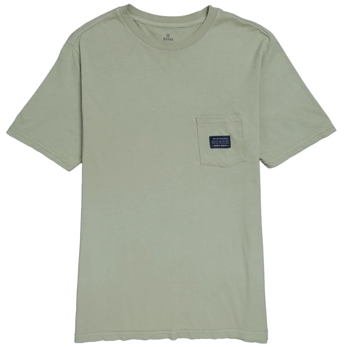 Roark's Label Pocket Tee in the color Chaparral