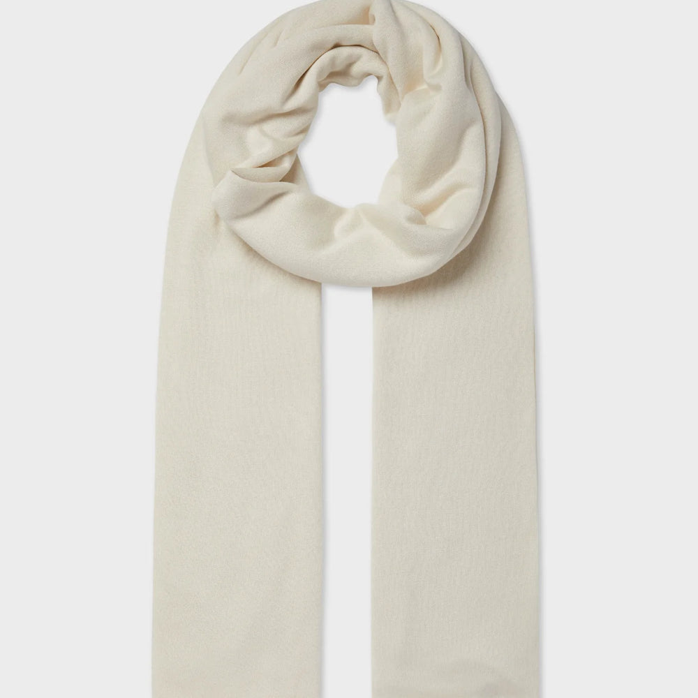 
                      
                        Flat lay view of White + Warren's Silk Cashmere Travel Wrap in the color chalk
                      
                    