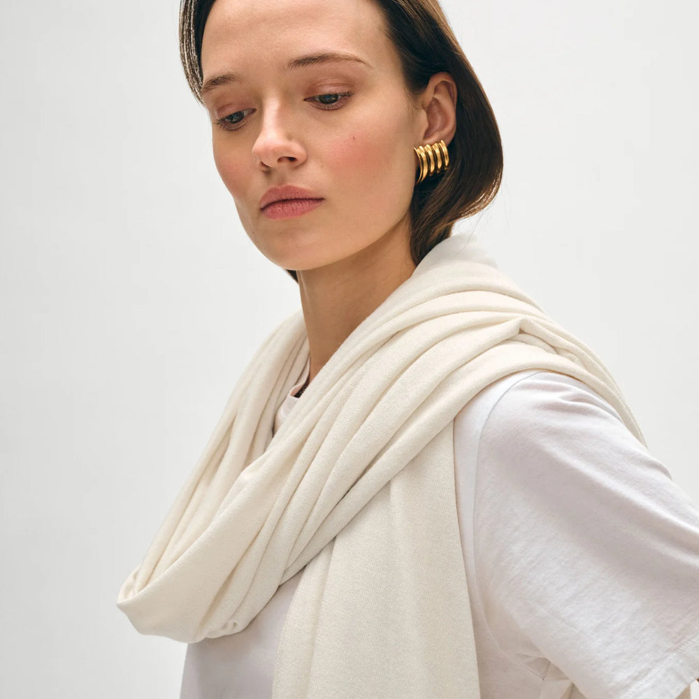 
                      
                        White + Warren's Silk Cashmere Travel Wrap in the color chalk
                      
                    