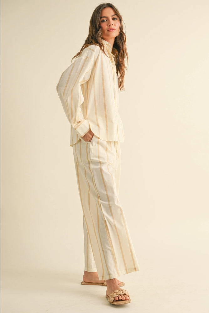 
                      
                        Coastal Stripe Straight Leg Pants
                      
                    