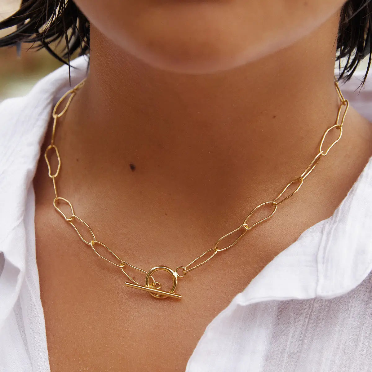 Shop the gold plated waterproof Horace Choker by Agapée Jewelry at Harbour Thread. 