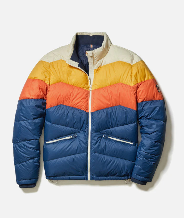 
                      
                        Marine Layer's men's Colorblock Puffer Jacket
                      
                    