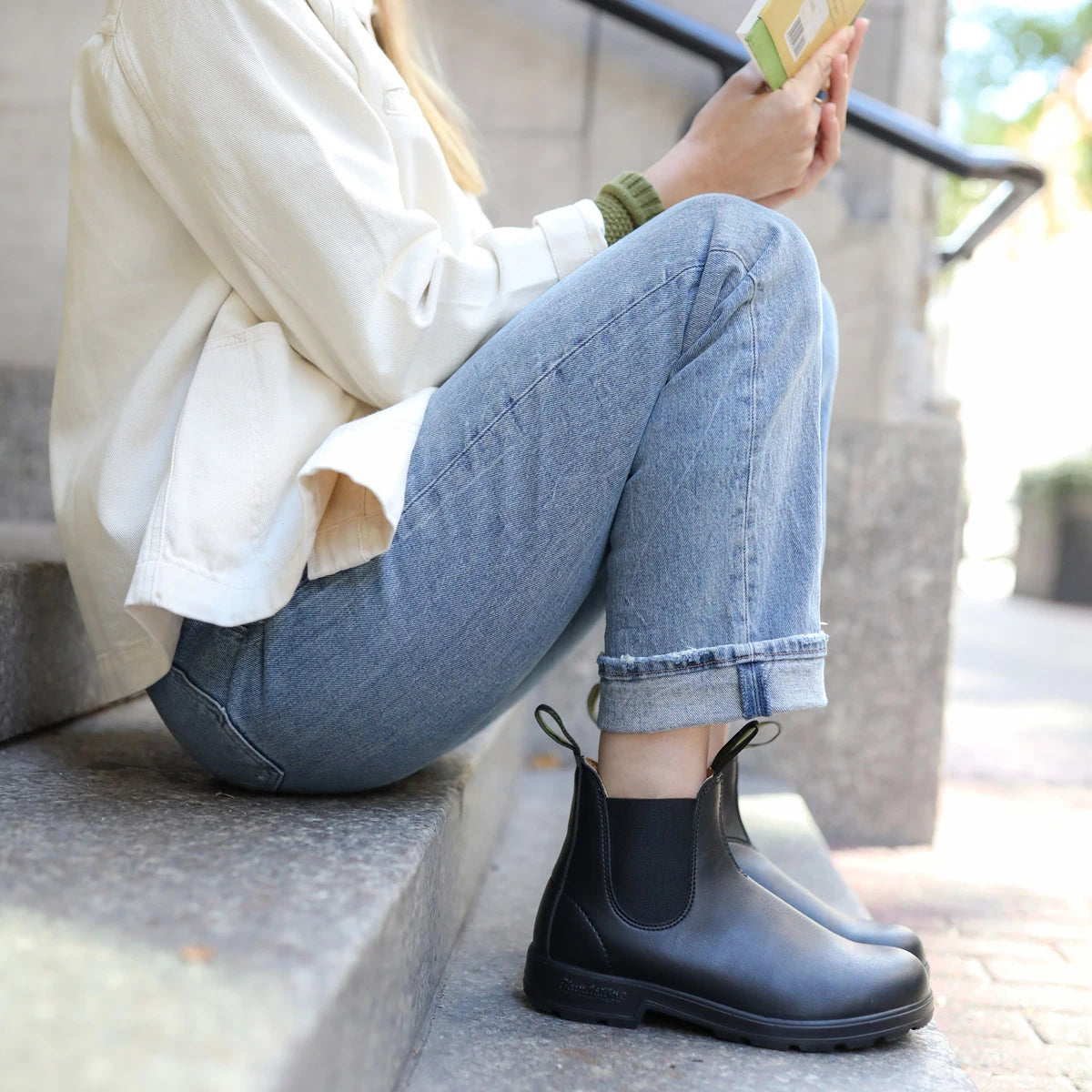 Blundstone 2115 Women s Originals Vegan Boot Black Harbour Thread