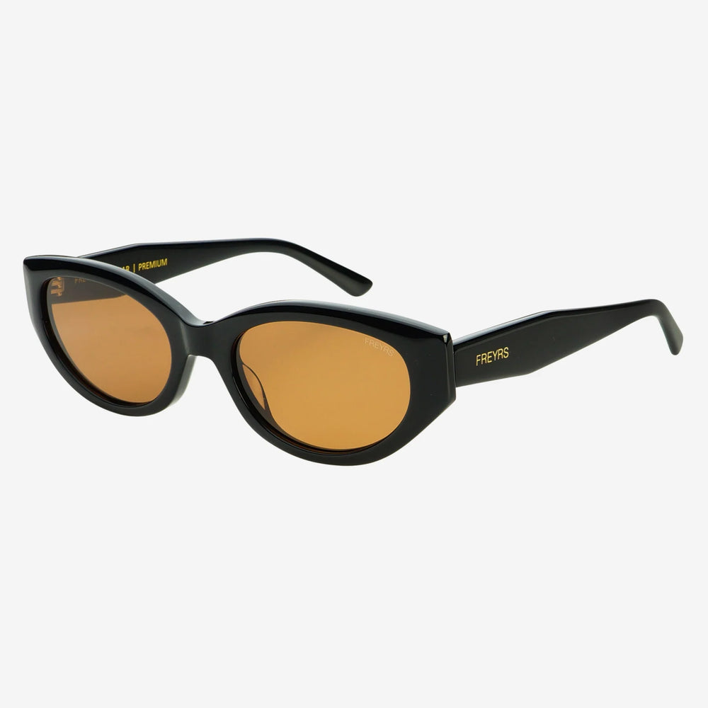 
                      
                        Black oval cat eye sunglasses
                      
                    