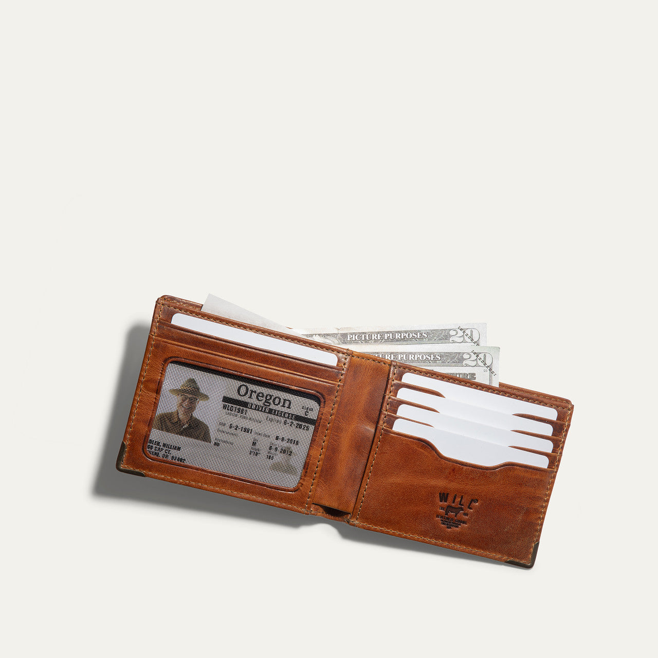 Will Leather Goods Magnate Bifold Leather Wallet