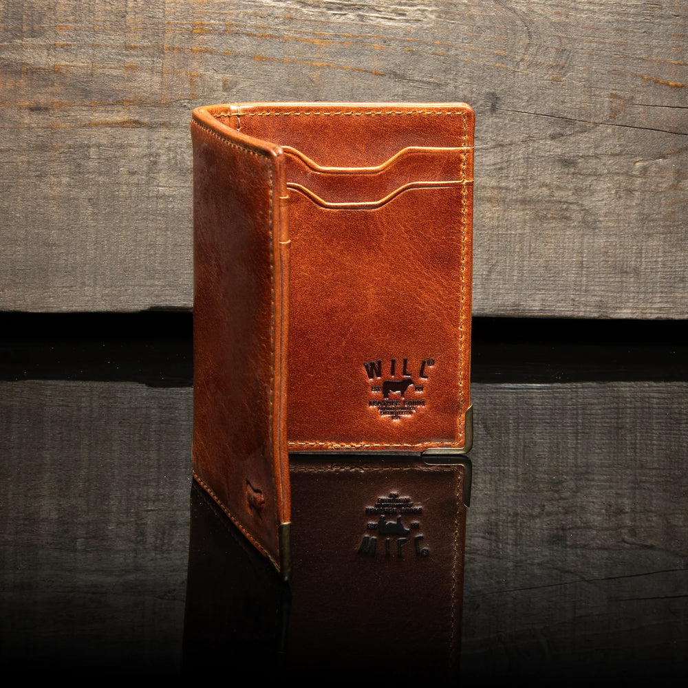 Will Leather Goods Tradesman Slim Wallet - Cognac