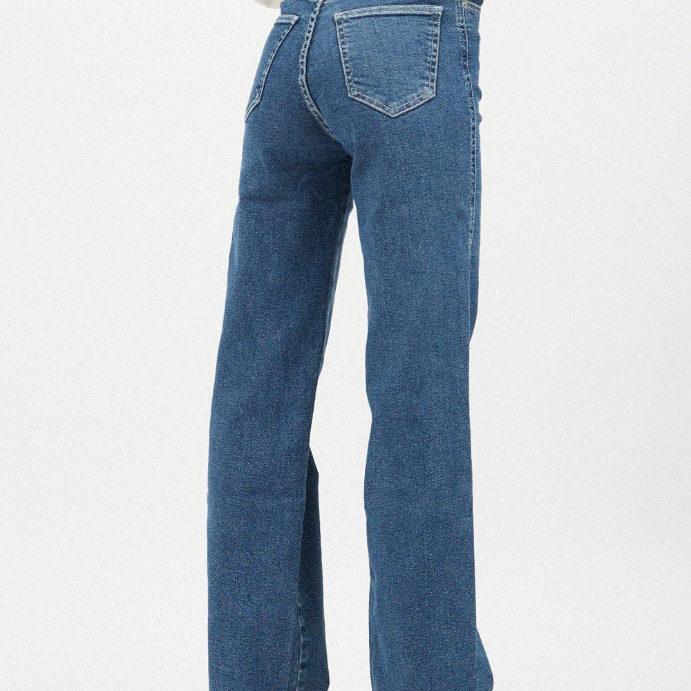 Dr. Denim Moxy Straight Jeans - Cape Mid Plain