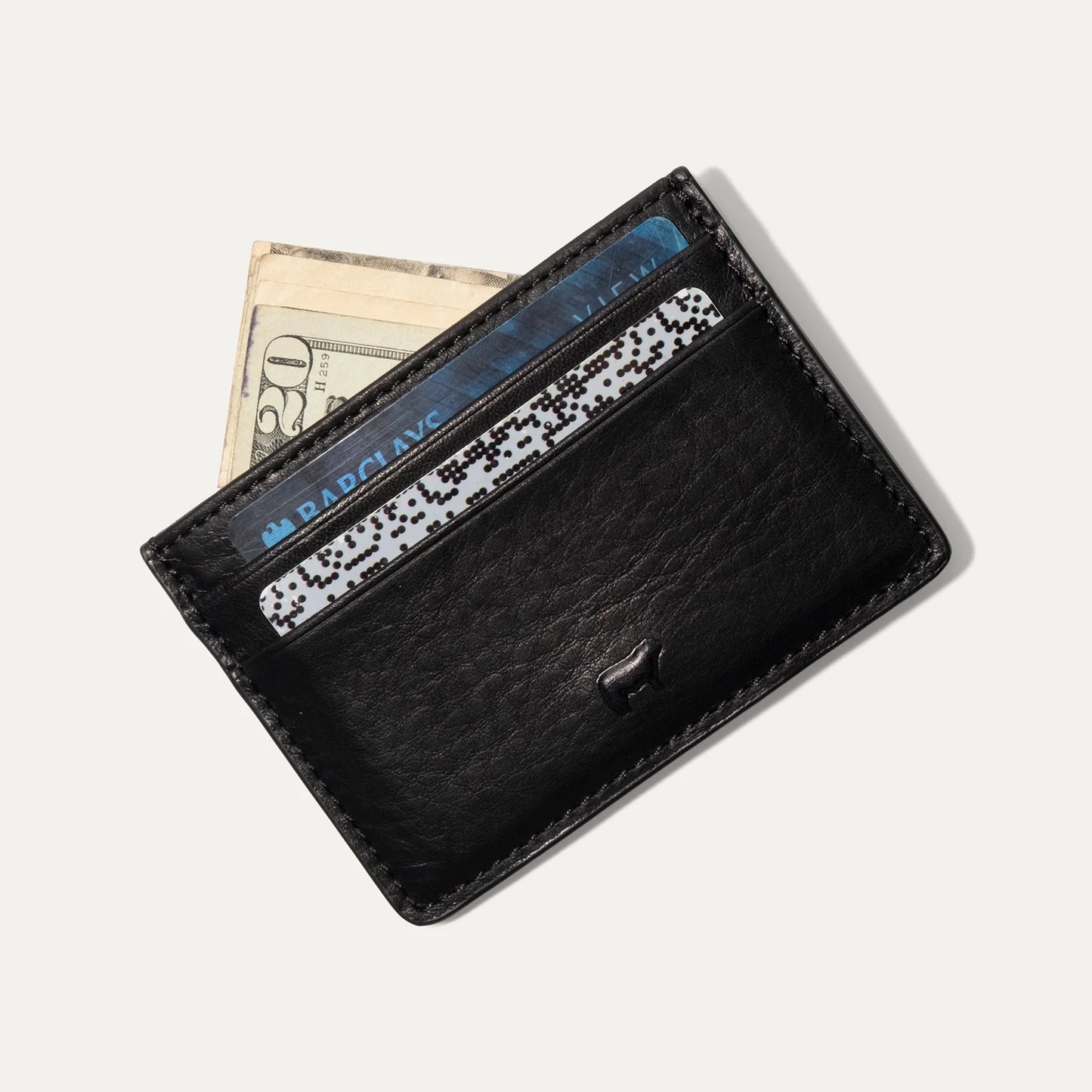 Will Leather Goods Classic Leather Card Case - Black