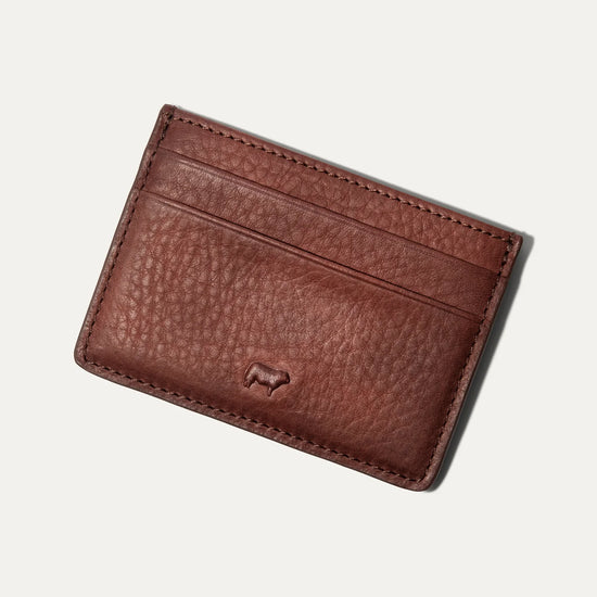 Will Leather Goods Classic Leather Card Case - Brown