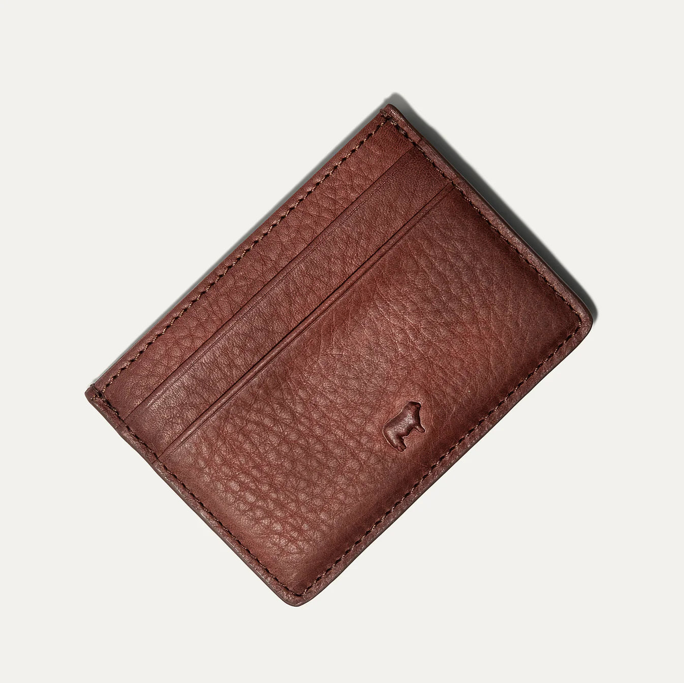 Will Leather Goods Classic Front Pocket Card Case in Cognac