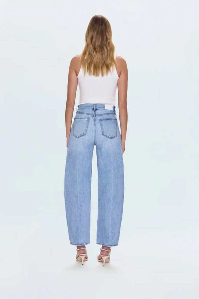 
                      
                        PISTOLA Wes High Rise Barrel Jean
                      
                    