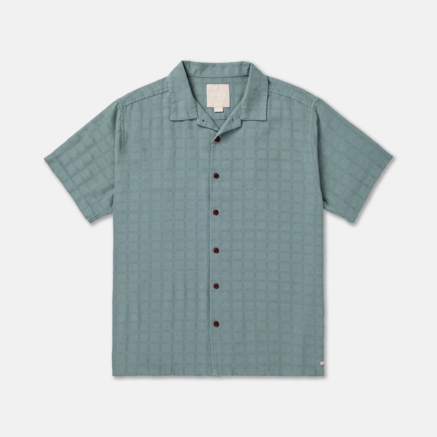 RVCA Vacancy Short Sleeve Shirt in Lead