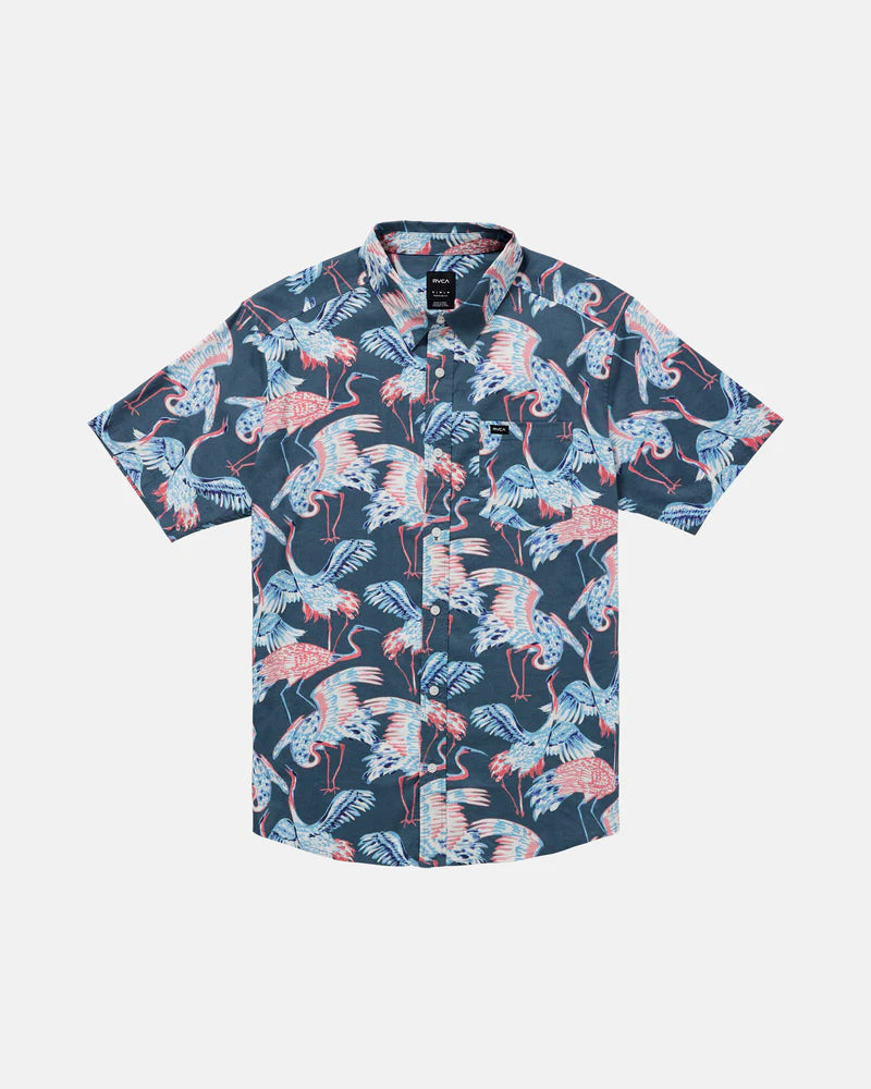 Enjoy fun summer style with the RVCA Day Break Short Sleeve Shirt, now at Harbour Thread men's store in Burlington, VT. 