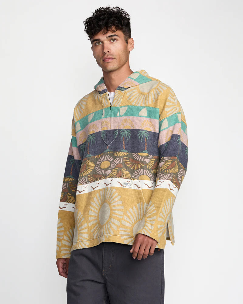 Turn up your style game this summer with the RVCA Exotica Poncho, now at Harbour Thread men's store in Burlington, VT. 