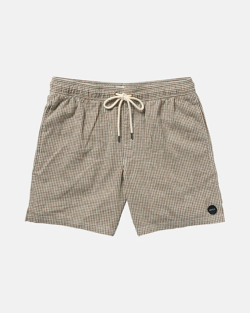 Embrace style and comfort this summer with the versatile RVCA Sands Elastic 17" Shorts, now at Harbour Thread men's store in Burlington, VT. 