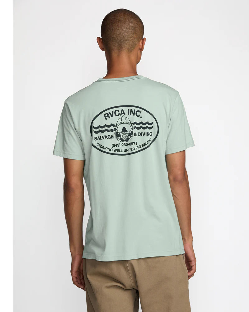 
                      
                        Shop the RVCA Salvage Short Sleeve Tee at Harbour Thread for effortless warm-weather style. 
                      
                    
