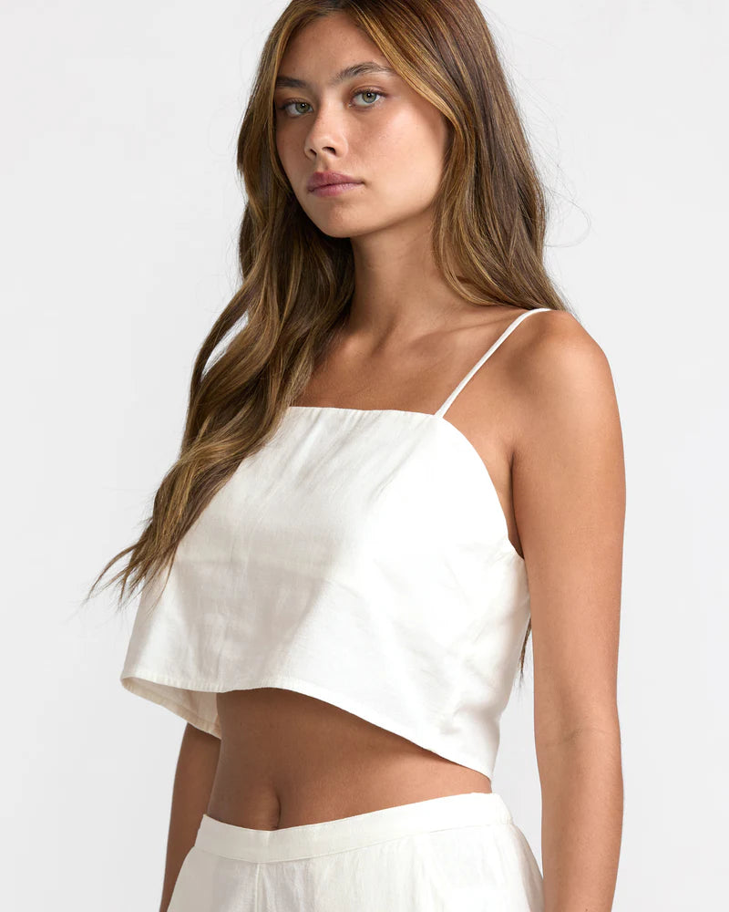RVCA sleeveless cropped tank at Harbour Thread