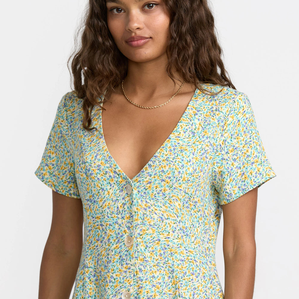 Shop RVCA summer dresses at Harbour Thread boutique in Burlington, VT. New arrivals include the Understated Mini Dress in Blue Bird. 