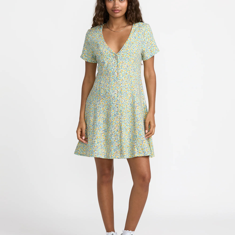The RVCA Understated Mini Dress is a perfect everyday summer dress with a lightweight design. Shop yours at Harbour Thread women's boutique in Burlington, VT!
