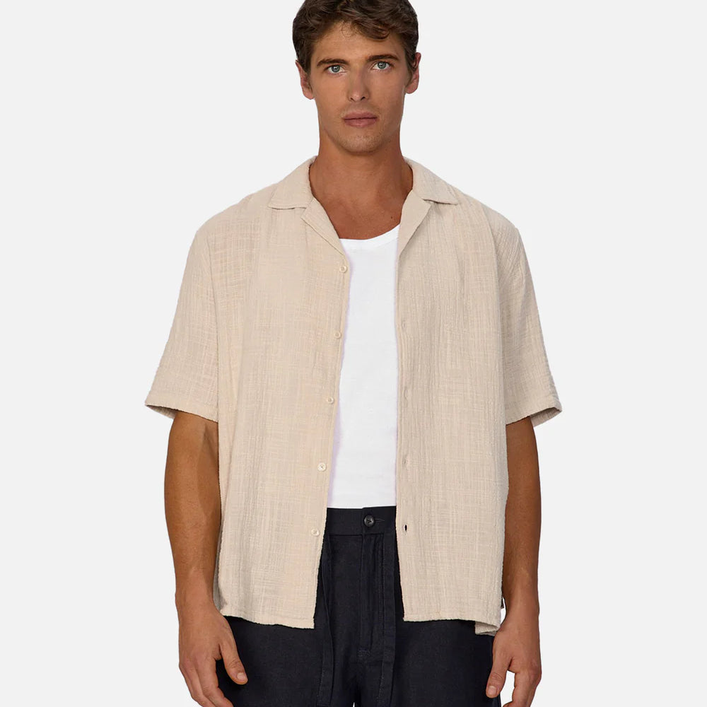 Shop the Seguro Short Sleeve Shirt by Industrie at Harbour Thread for effortlessly cool and casual summer style. 