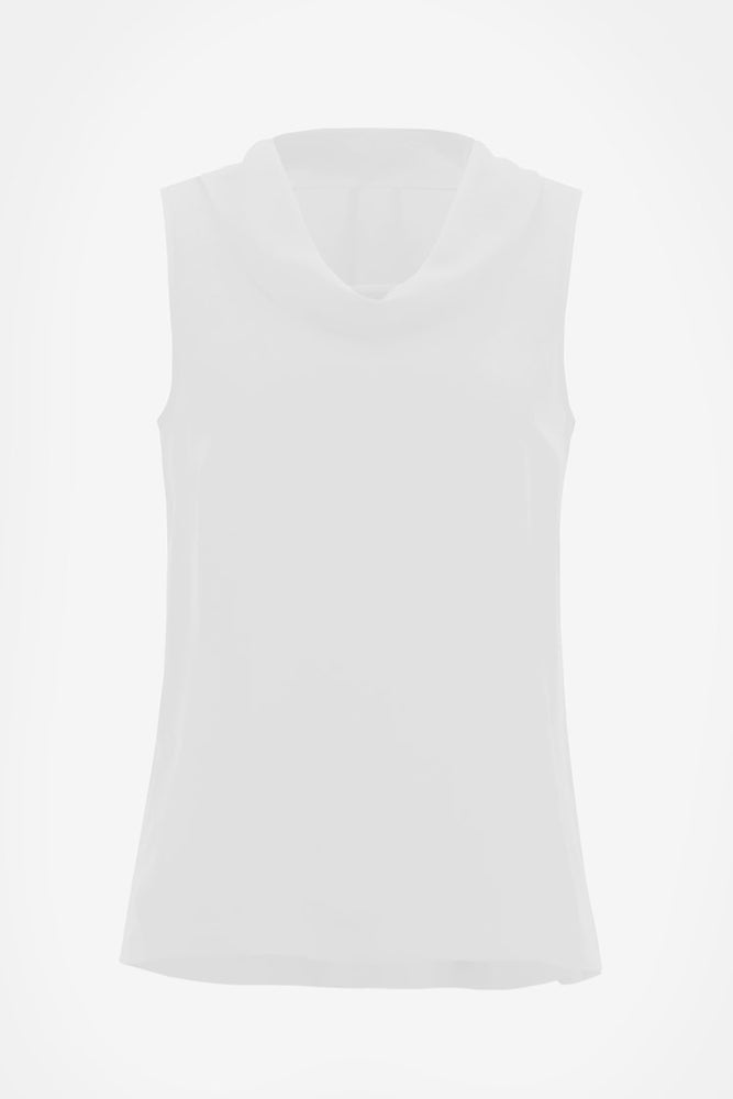 Joseph Ribkoff Georgette Sleeveless Top - Off White