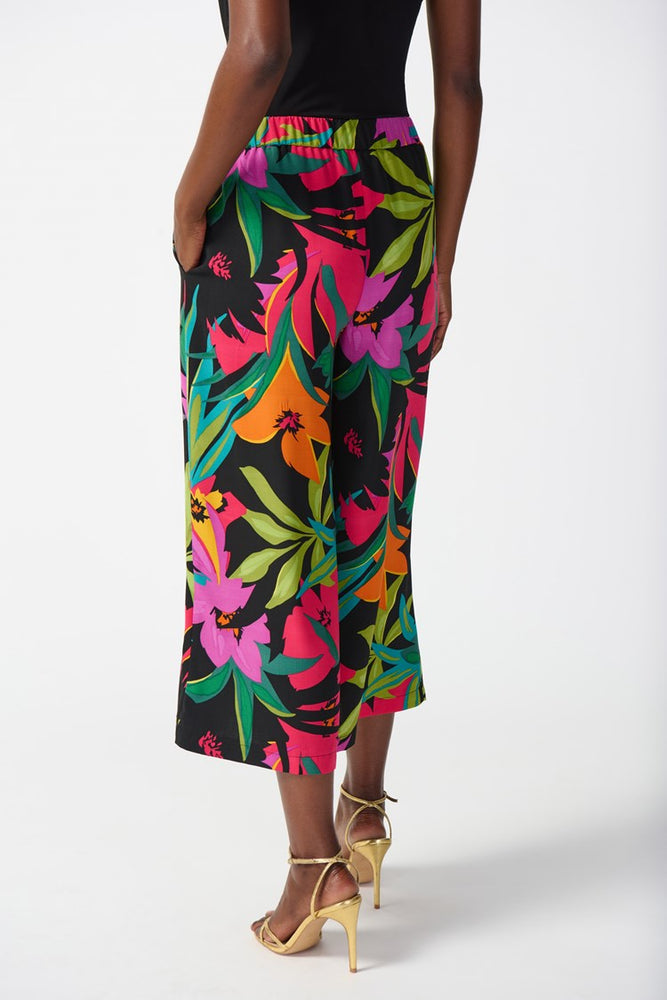 
                      
                        Back view of the Gauze Tropical Print Culotte Pants by Joseph Ribkoff
                      
                    