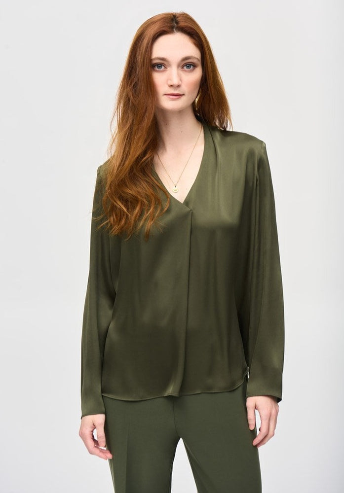 
                      
                        The Iguana Satin Straight Top by Joseph Ribkoff
                      
                    