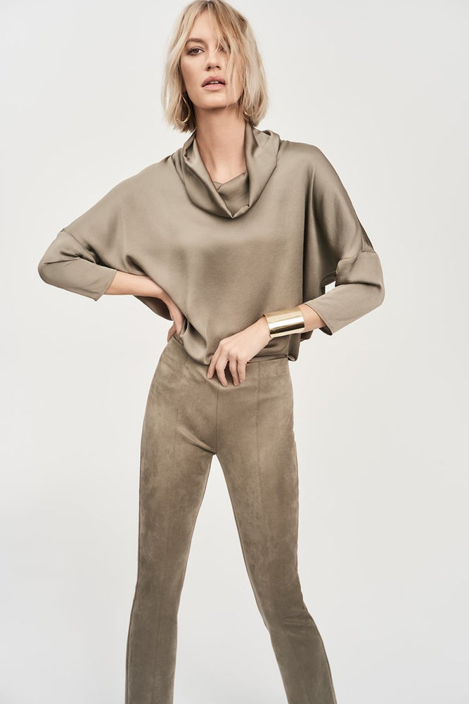 The Java Satin Cowl Collar Top by Joseph Ribkoff