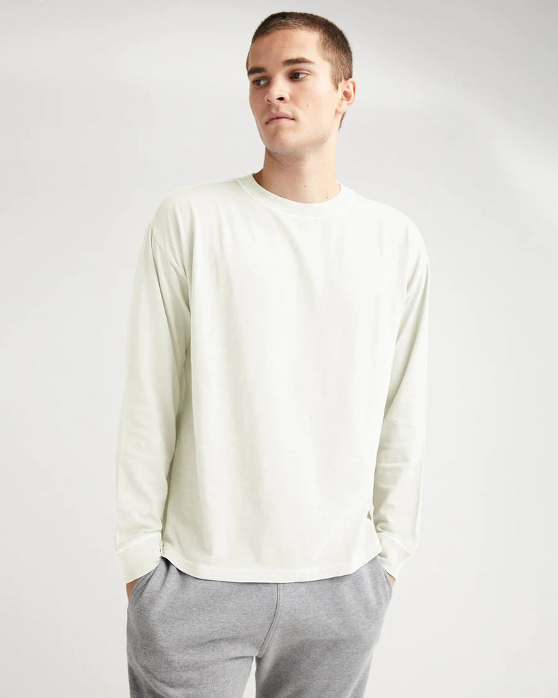 
                      
                        The Relaxed Long Sleeve Men's Tee by Richer Poorer in the color Bone
                      
                    