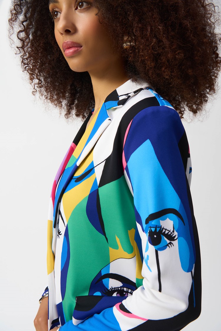 Heritage Fit Colorblock Knit Jacket | Ming Wang