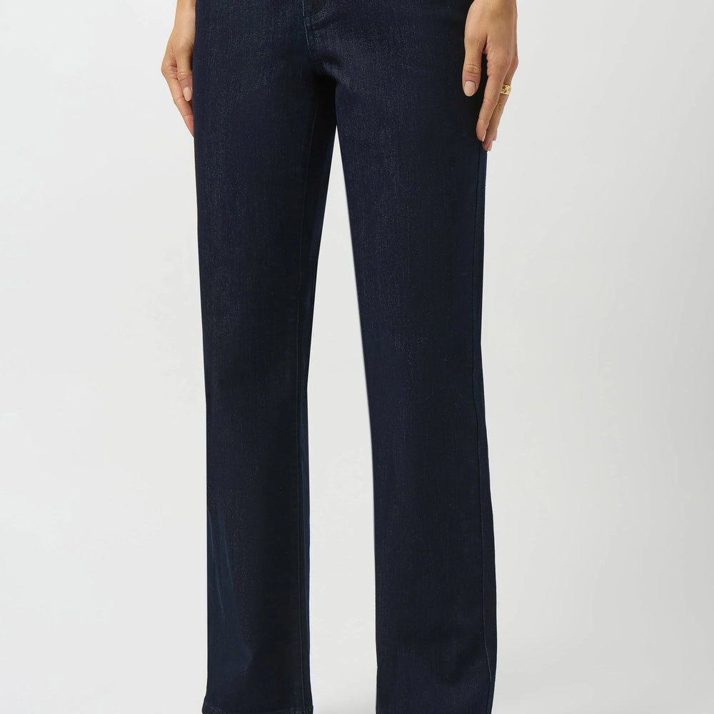 The Brooke bootcut denim pants by Joseph Ribkoff are the perfect pair to dress up or down for any occasion. Shop these women's jeans at Harbour Thread!
