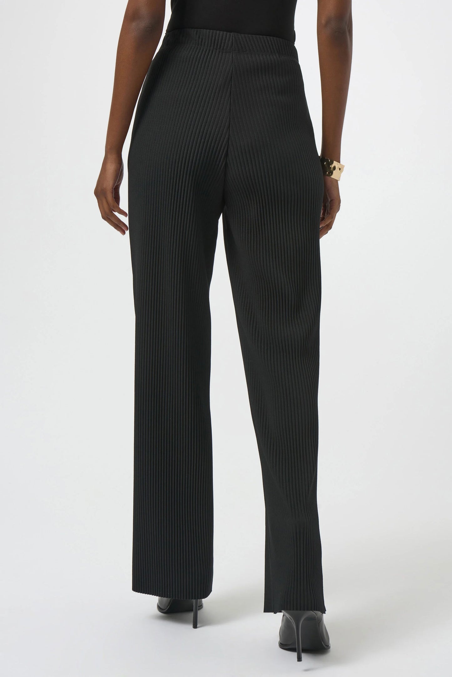 Joseph Ribkoff Pleated Scuba Crepe Wide-Leg Pants