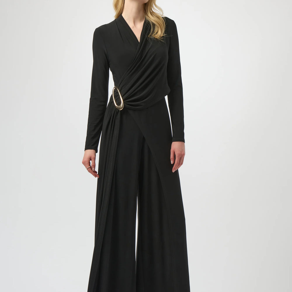 Joseph Ribkoff Silky Knit Wide Leg Jumpsuit