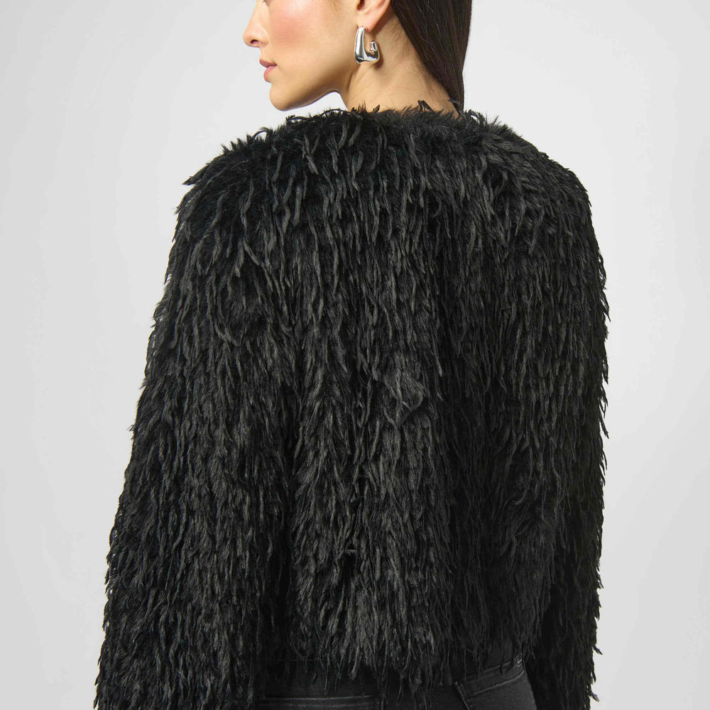 
                      
                        Joseph Ribkoff Faux Fur Collarless Boxy Jacket
                      
                    
