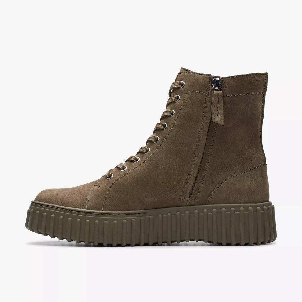 
                      
                        Clarks Torhill Rise Ankle Boot - Dark Olive Nubuck
                      
                    