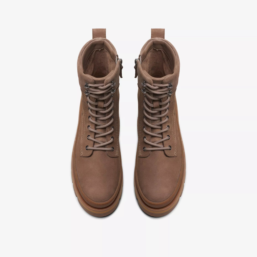 
                      
                        Clarks Orianna2 Hike Lace-Up Boot - Pebble Nubuck
                      
                    