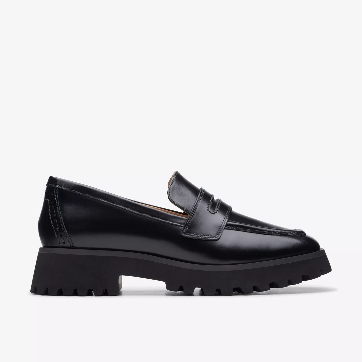 Clarks Stayso Edge Loafer - Black Leather