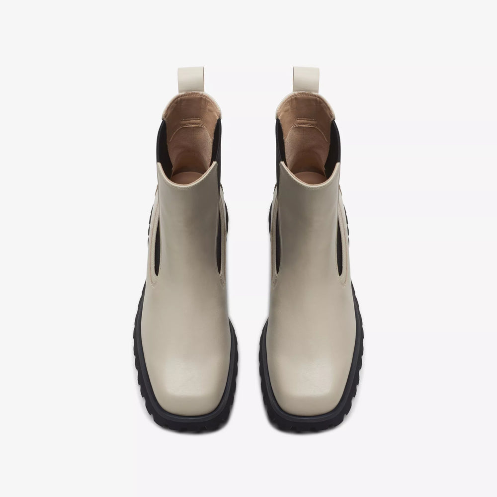 
                      
                        Clarks Stayso Rise Boot - Ivory Leather
                      
                    