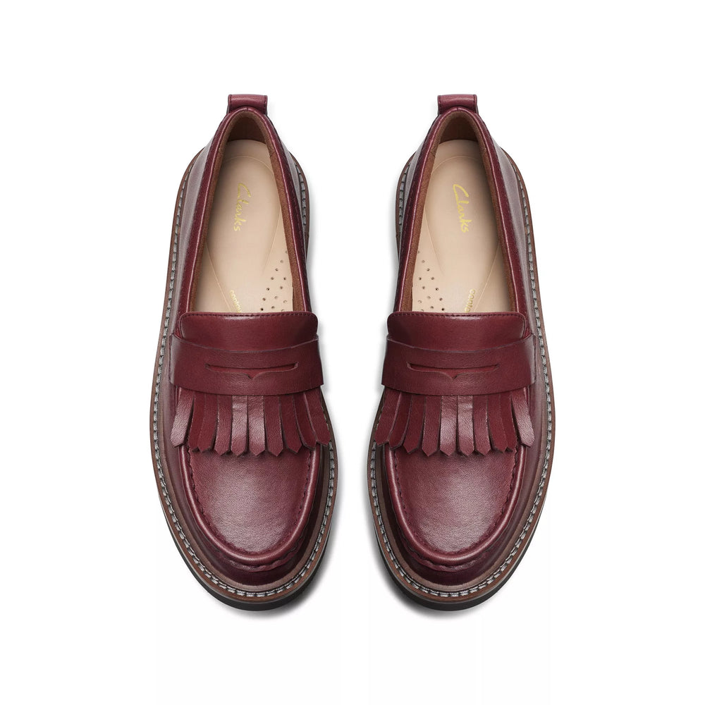 
                      
                        Clarks Orianna Loafer - Burgundy
                      
                    