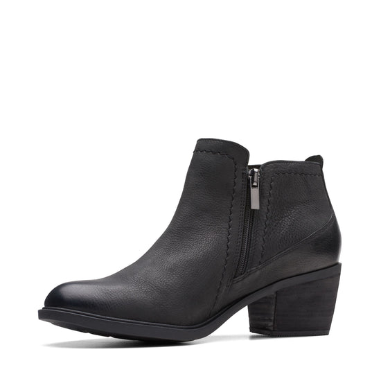 Load image into Gallery viewer, Clarks Neva Lo Ankle Boot - Black Leather
