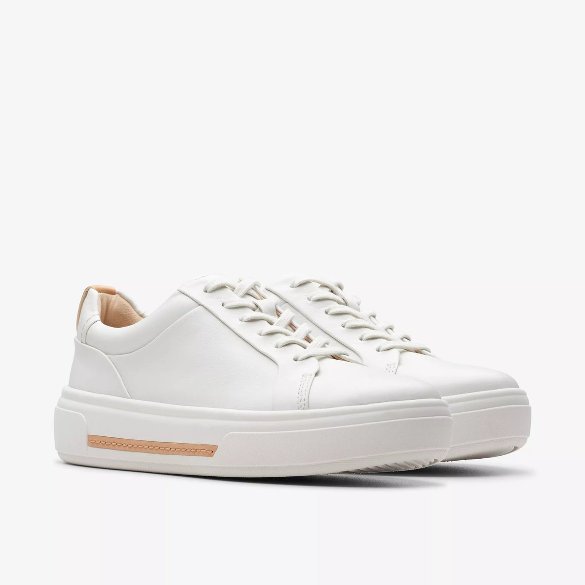 Clarks Hollyhock Walk Sneaker - Off White Leather | Harbour Thread