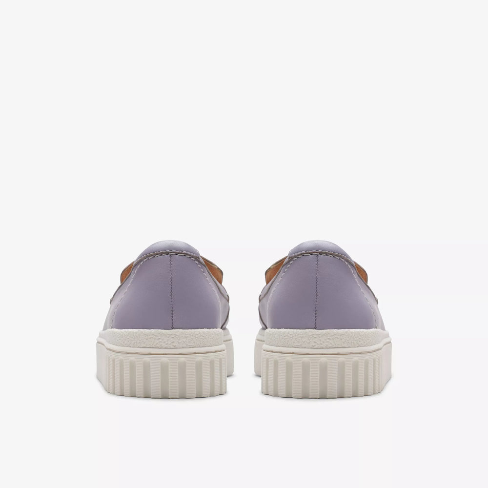 
                      
                        Back view of the Clarks Lilac Leather Mayhill Cove Loafer
                      
                    