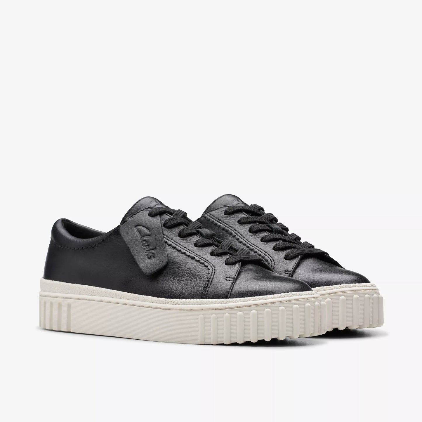 The black leather Mayhill Walk Sneaker by Clarks