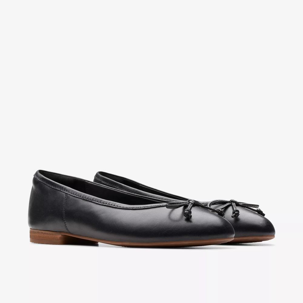 
                      
                        The Clarks Black Leather Fawna Lily Ballet Shoe 
                      
                    