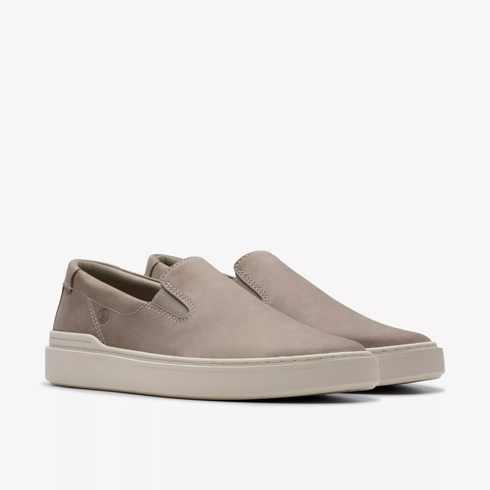 
                      
                        Clarks Craft Swift Go Slip-On Shoe in the color  Grey Nubuck
                      
                    