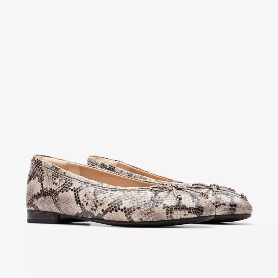 The Clarks Snake Print Fawna Lily Ballet Shoe