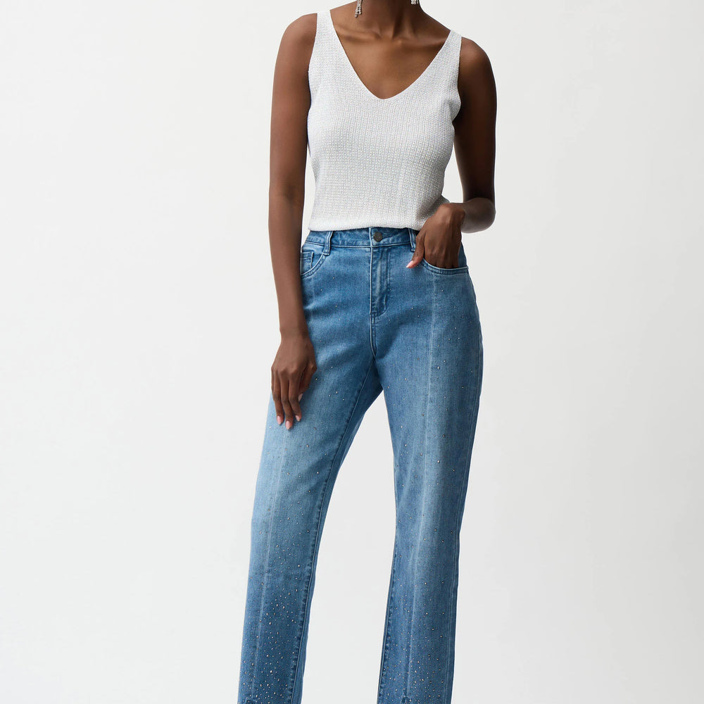 Joseph Ribkoff Slim Leg Jeans With Rhinestone Detail